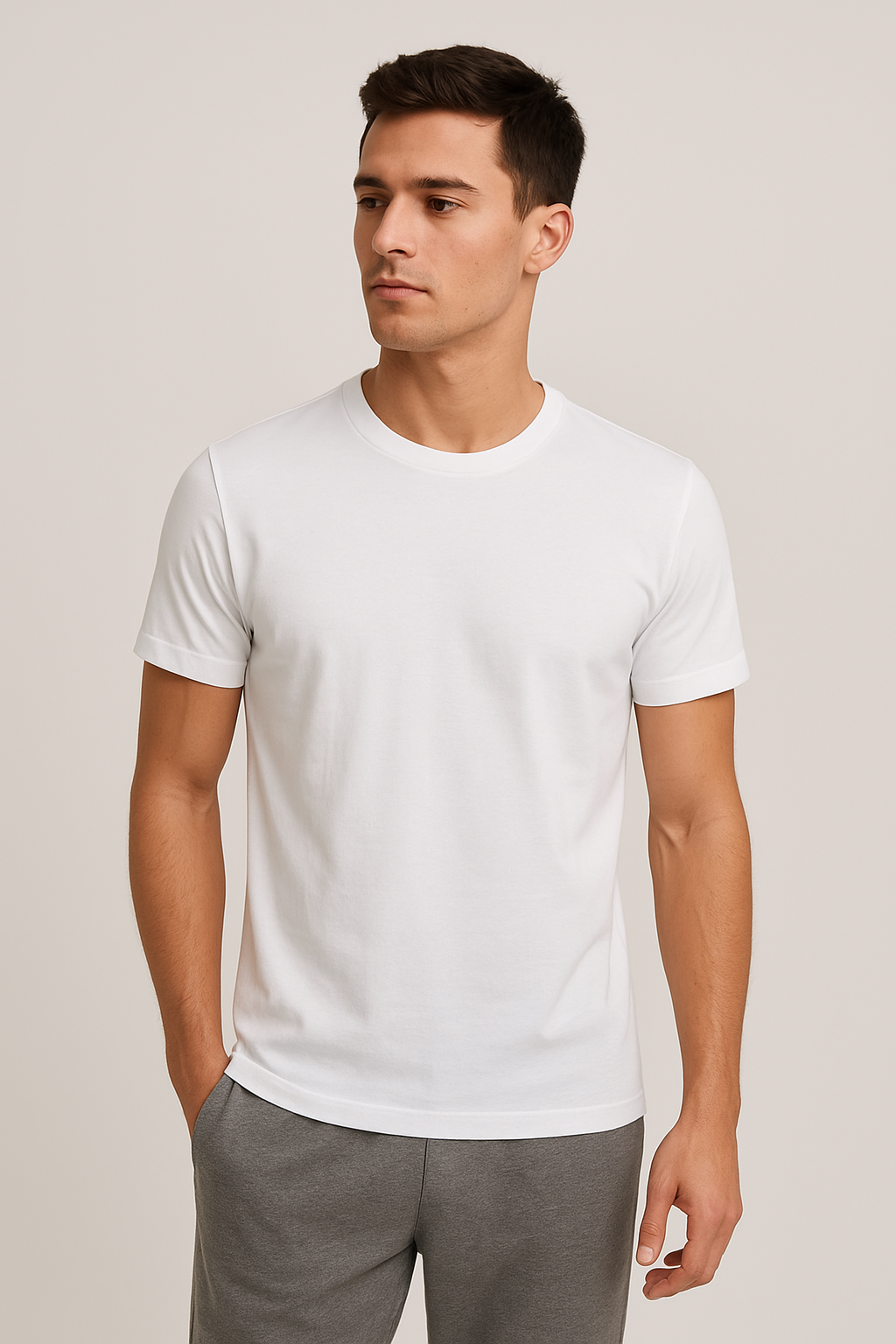 Crew neck short sleeve t-shirt